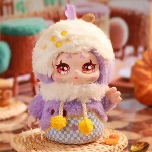 KIMMON Let's Cafe Series Plush NIB - Snow Top Taro‎ Ball